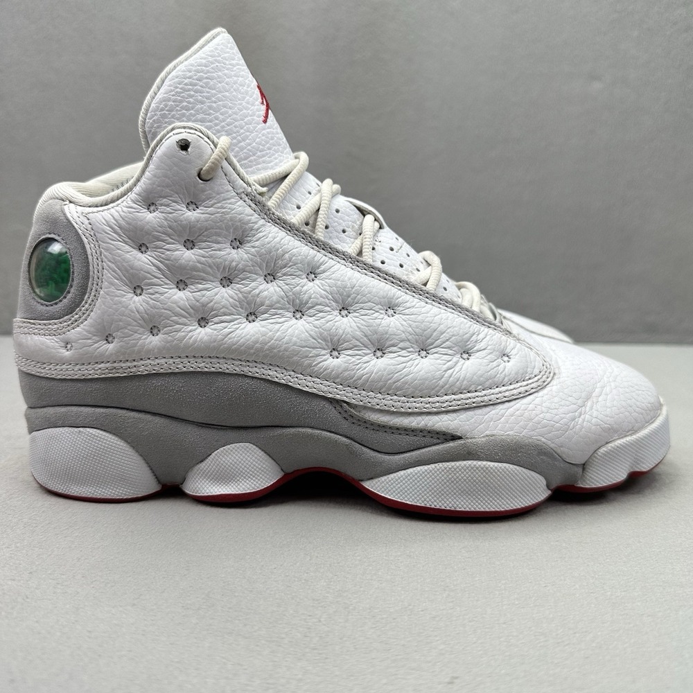 Size 7Y / Womens 8.5 Nike Air Jordan 13 Retro (GS) White / Wolf Grey Sneakers